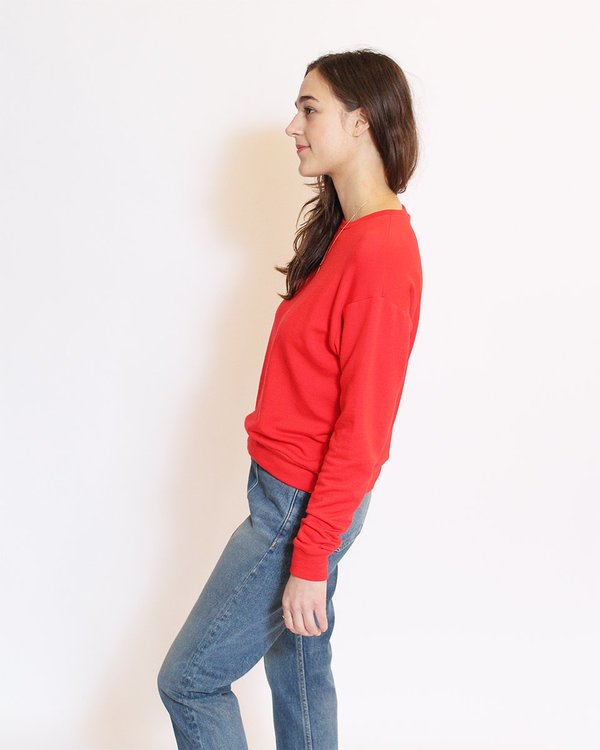 Corinne Boyfriend Sweater - Poppy Corinne Boyfriend Sweater - Poppy