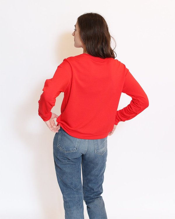 Corinne Boyfriend Sweater - Poppy Corinne Boyfriend Sweater - Poppy