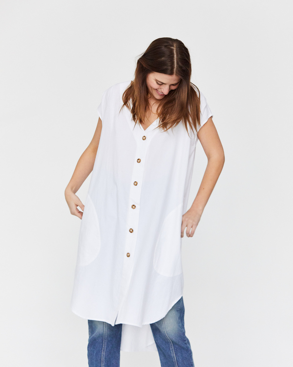 Esby Delphine Button Down Dress Esby Delphine Button Down Dress