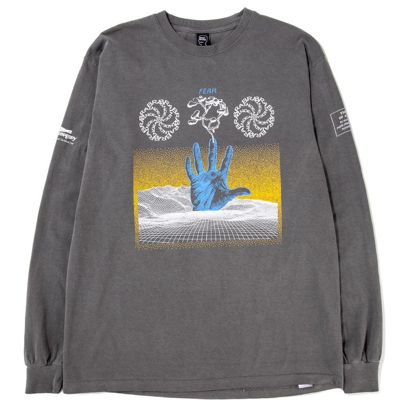 Brain Dead Chaos Long Sleeve T-shirt - Washed Black | Garmentory