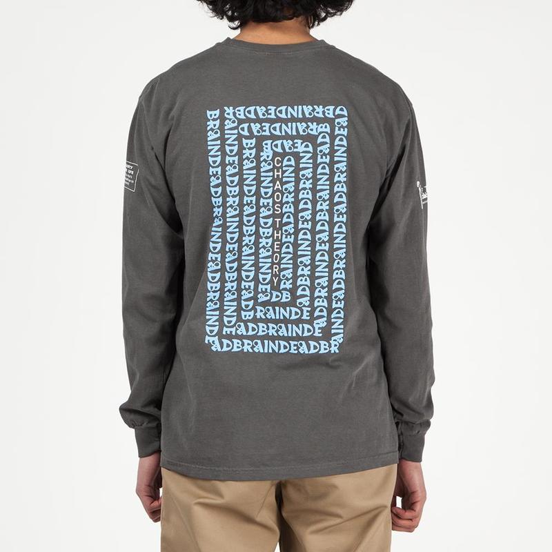 Brain Dead Chaos Long Sleeve T-shirt - Washed Black | Garmentory