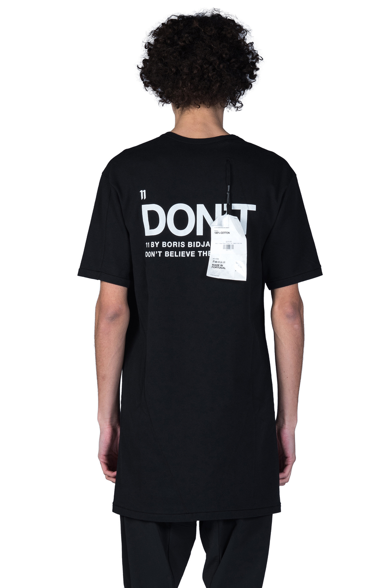 11 by Boris Bidjan Saberi Don't T-Shirt - Black | Garmentory