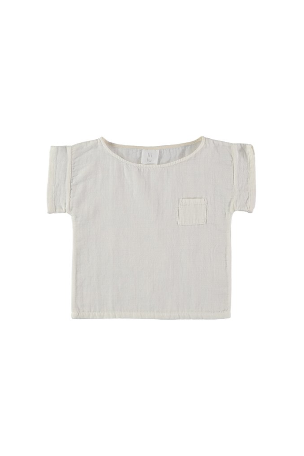 KIDS UNISEX Liilu Pocket T-Shirt - Off White