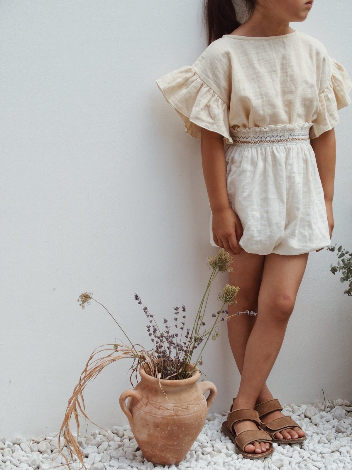 KIDS Liilu Smock Bloomer - Cru Natural - Image 2 of 4