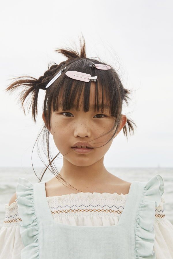 KIDS Liilu Smock Blouse - Cru Natural