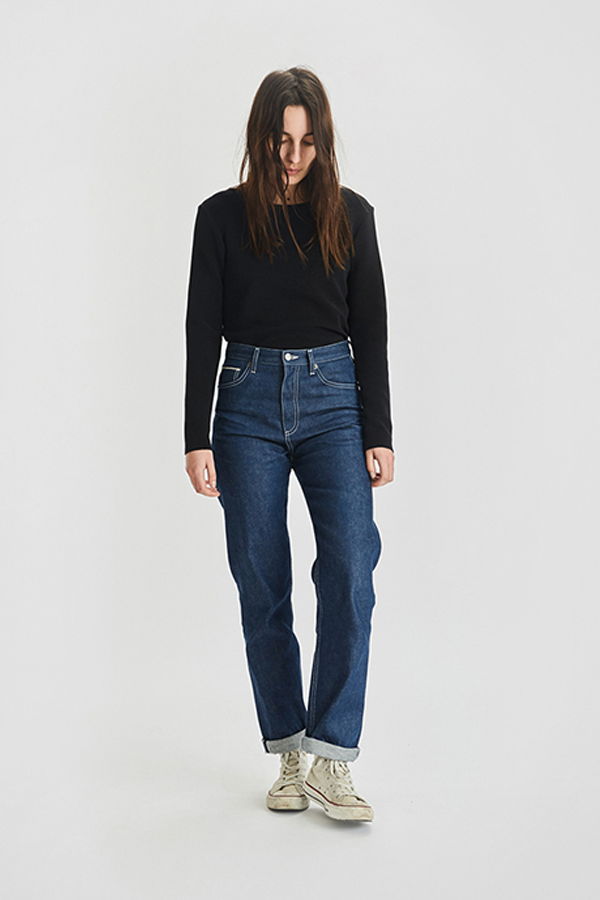 I AND ME Selvedge Slim Leg Jeans - RAW INDIGO