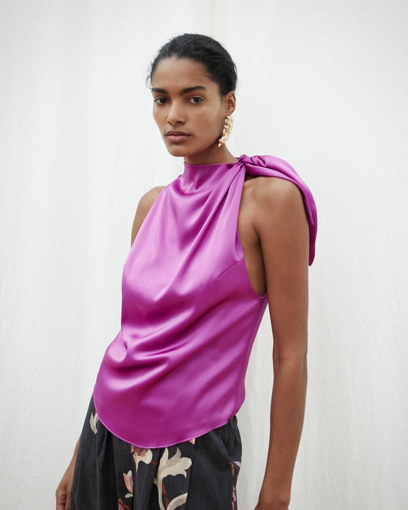 NANUSHKA 売れ筋商品|||ナヌーシュカ Tシャツ トップス レディース Tops Purple 本日10日はP4倍！】 ナヌーシュカ NANUSHKA Tシャツ トップス