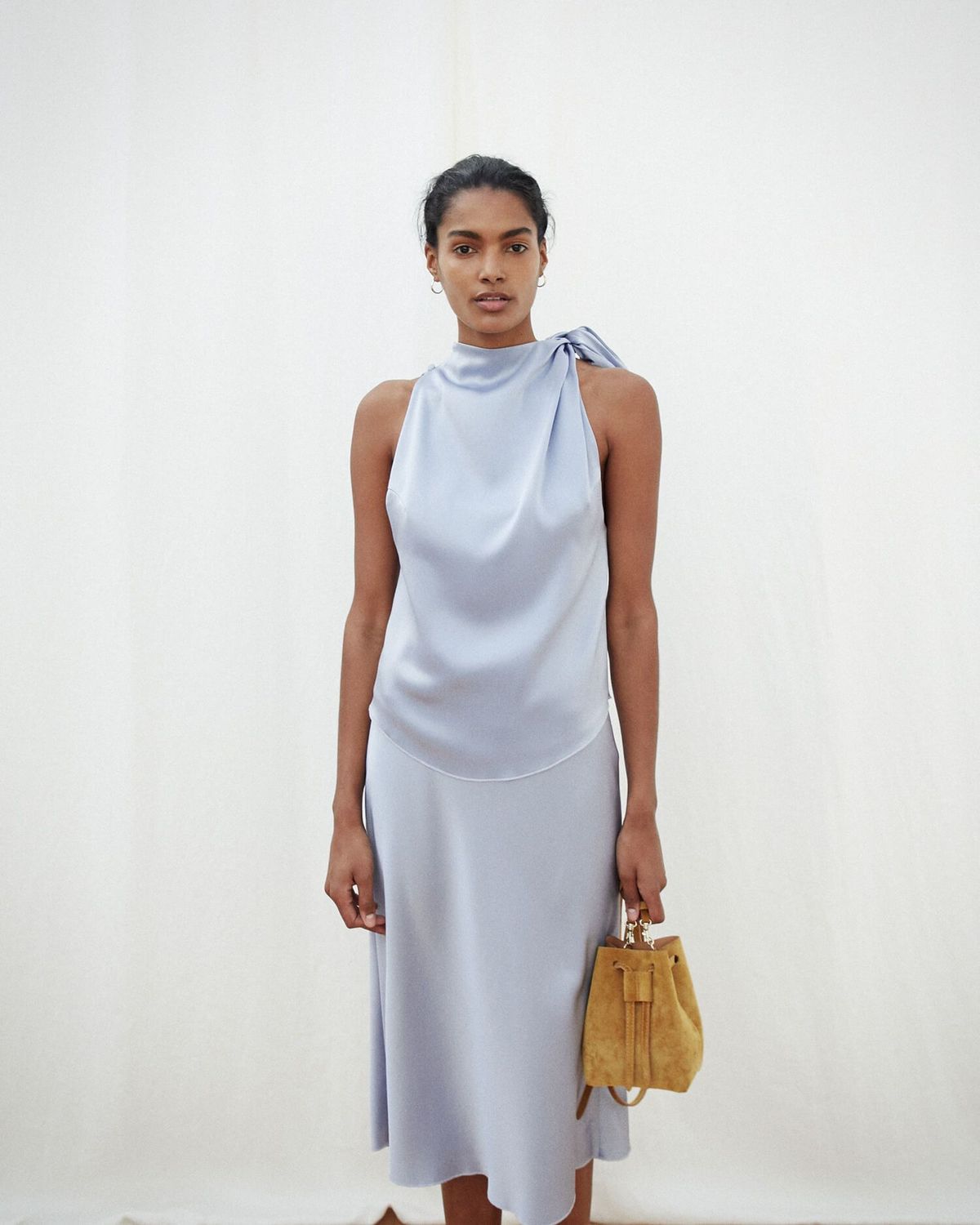 slim fit dress slacks Nanushka Neiva Halter Dress main image 1
