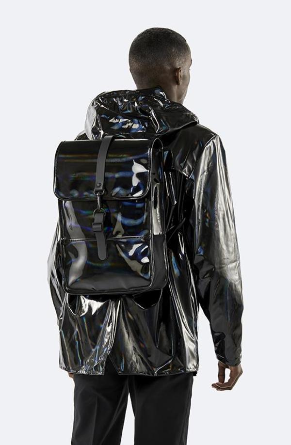halographic mini backpack MOSSTYUS Small Holographic Rainbow Shoulder Bag Metallic Satchel Shiny Travel Daypack for Women Men Lady Adjustable shoulder straps for comfortable carrying Clear Holographic Mini Backpacks |