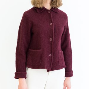 boiled wool sweater jacket