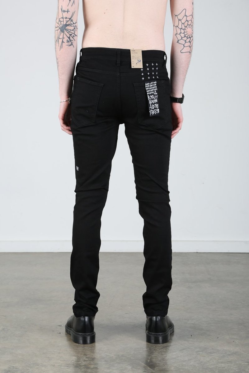 Ksubi スビ VAN WINKLE REBEL BLACK 30 スキニー Ksubi]*Van Winkle Jean Black Rebel*スーパータイトスキニー