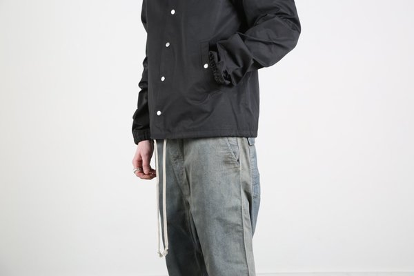 Rick Owens WOVEN SNAP FRONT JACKET | Garmentory