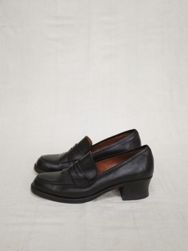 Hey Jude Vintage Leather Loafers - Onyx