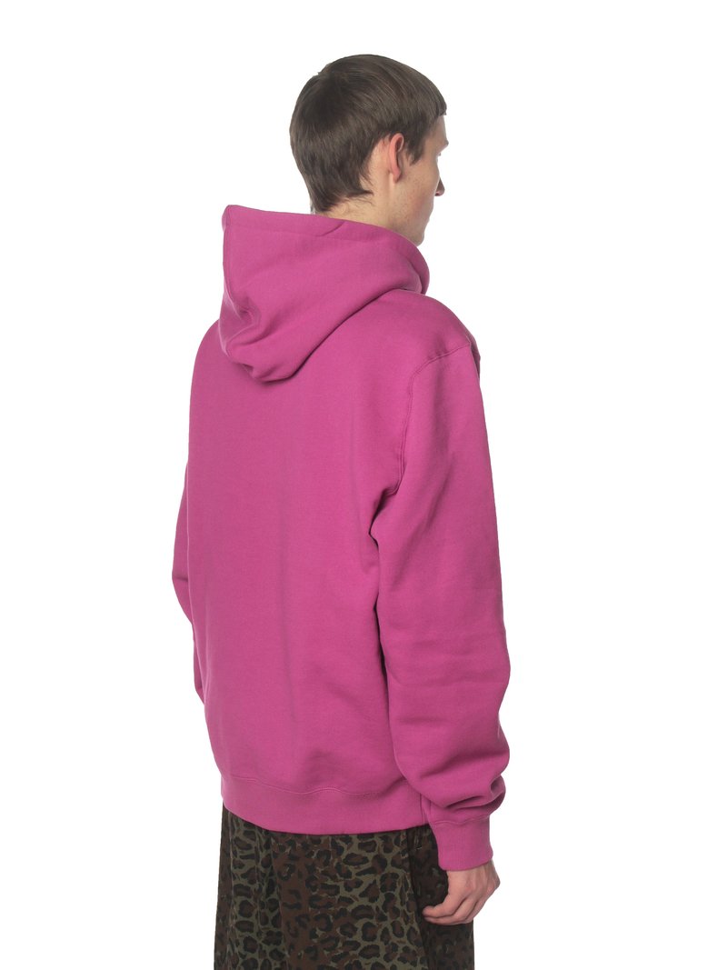 Stussy Stock Logo Hoodie - Berry | Garmentory