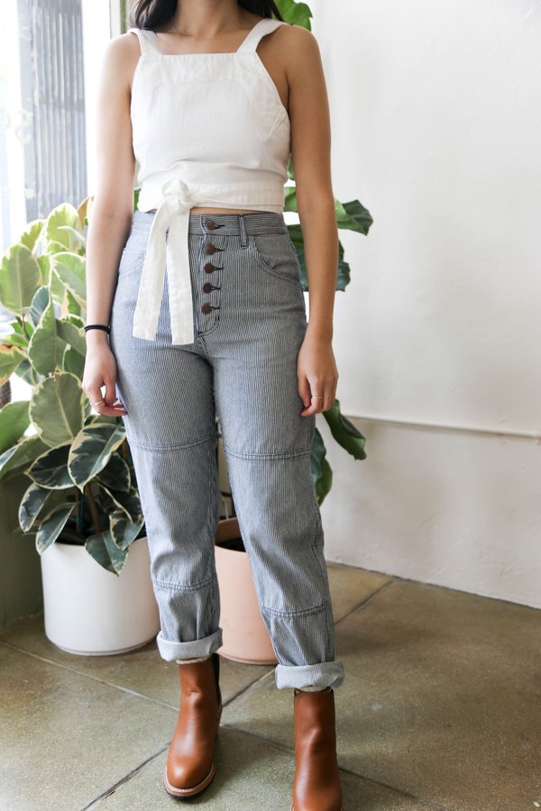 Carleen One-Tone Jeans - Stripe 