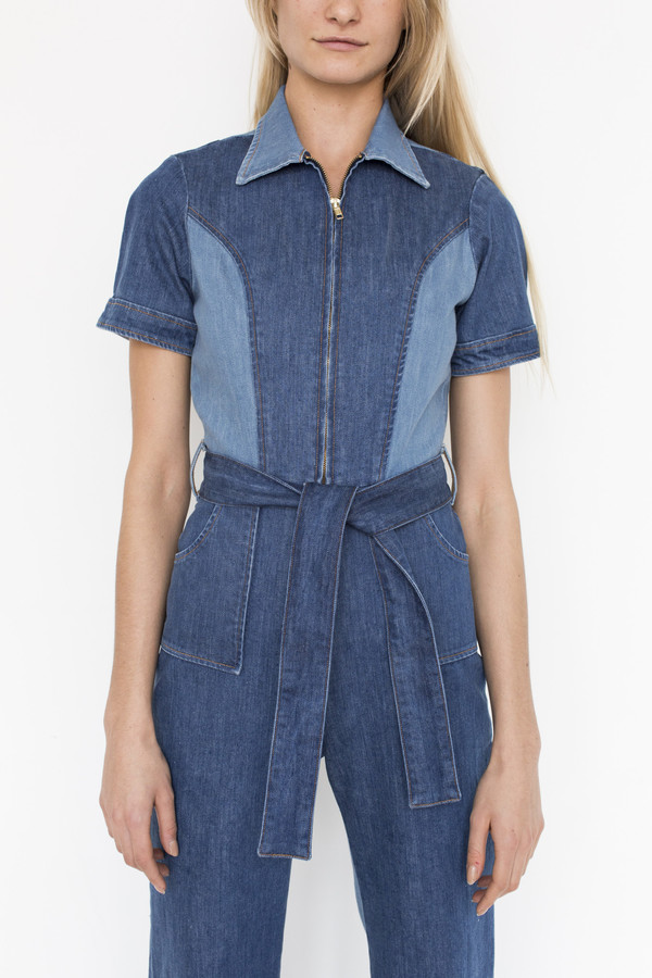 Stoned Immaculate Denim Blue Jean Baby Jumpsuit Stoned Immaculate Denim Blue Jean Baby Jumpsuit