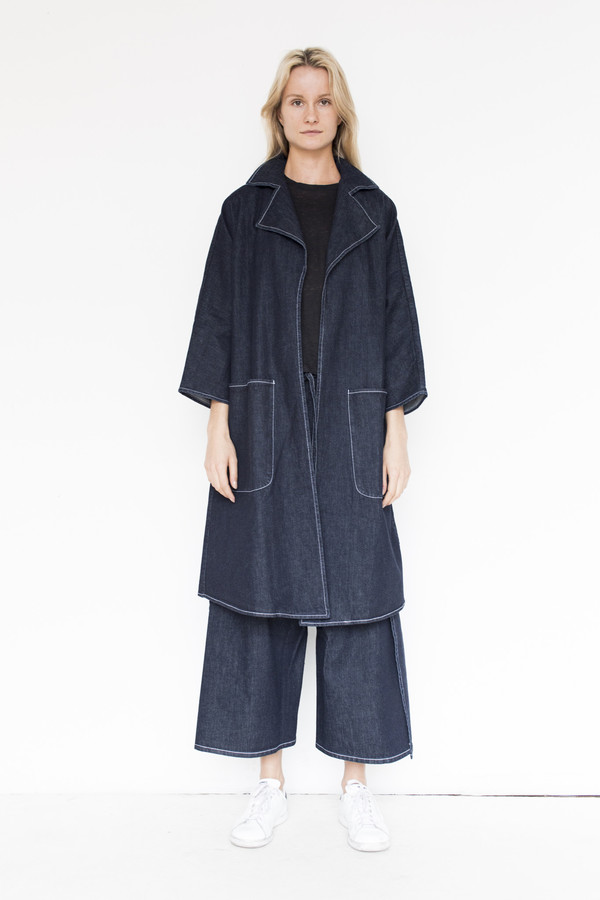 Shaina Mote Denim Swing Trench Shaina Mote Denim Swing Trench