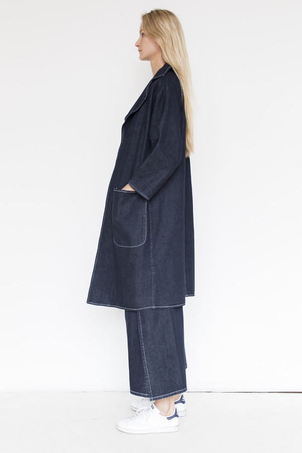Shaina Mote Denim Swing Trench Shaina Mote Denim Swing Trench