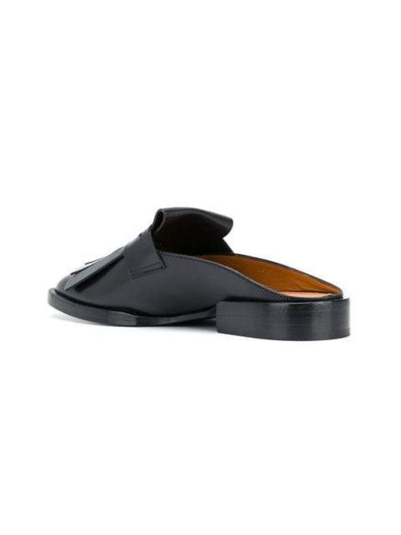 Robert Clergerie Yumi Flat Open Back Loafer - Black | Garmentory display picture 3
