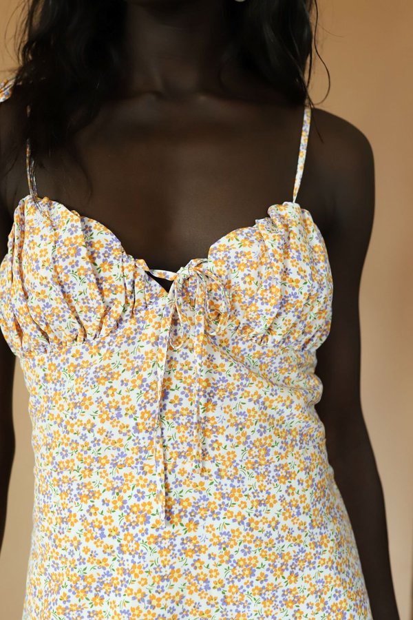 cotton candy la floral dress Floral Maxi Dress