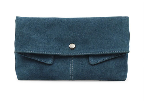 Markberg Rika Teal Suede Clutch Markberg Rika Teal Suede Clutch