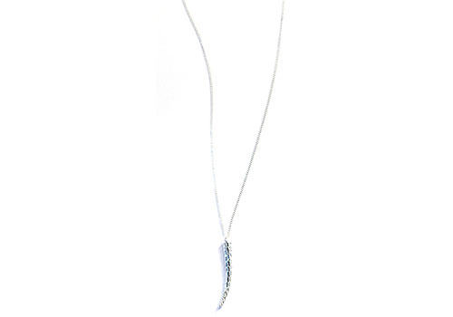 K/LLER Collection Petite Scaled Tail Silver Necklace K/LLER Collection Petite Scaled Tail Silver Necklace