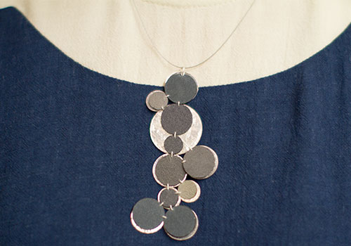 Dos Riberas Retro MOON Silver Pendant Necklace Dos Riberas Retro MOON Silver Pendant Necklace