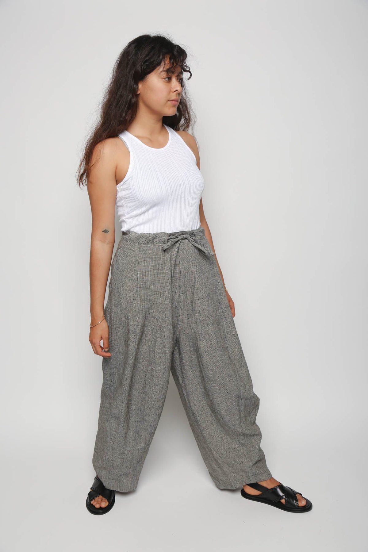 Needles Linen Military Pants - Houndstooth | Garmentory