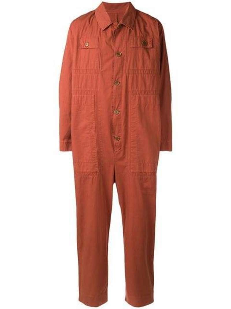 Men's Henrik Vibskov Coast Jumpsuit - Burnt Orange | Garmentory