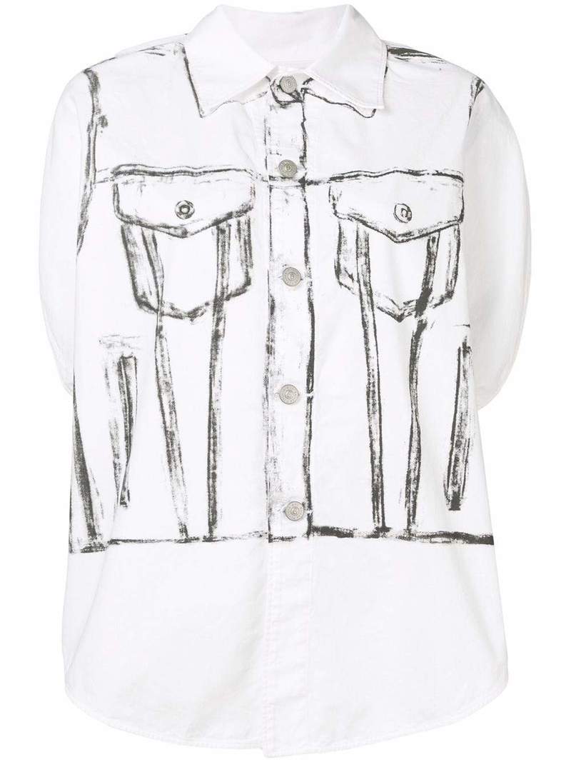 MM6｜SHORT-SLEEVED/SLEEVELESS (SH0GC0051 M20101 900) (SH0GC0051 900) MM6｜SHORT-SLEEVED/SLEEVELESS M20101