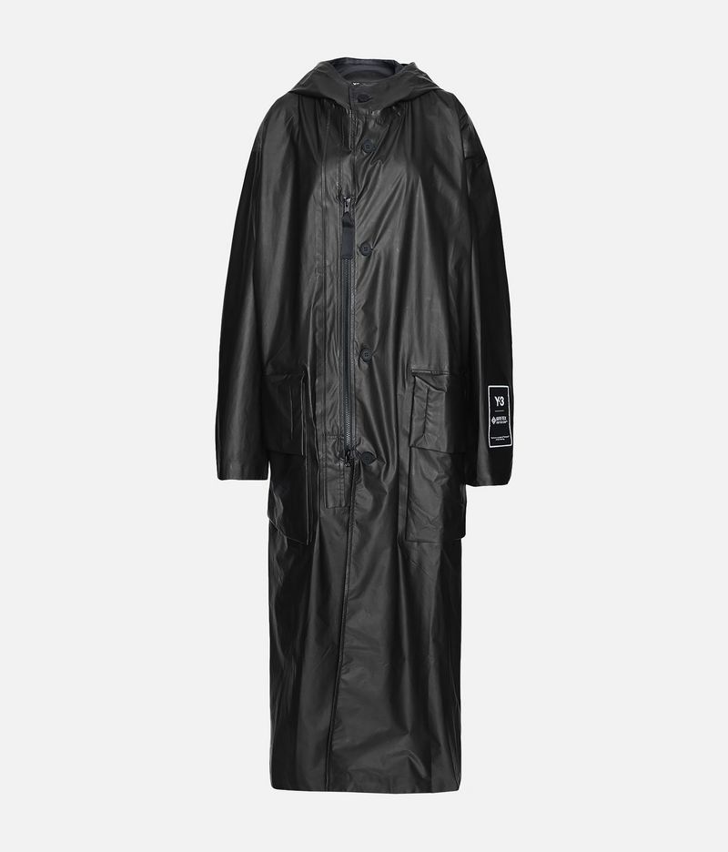 Y-3 Gore Tex Long Coat - Ash | Garmentory