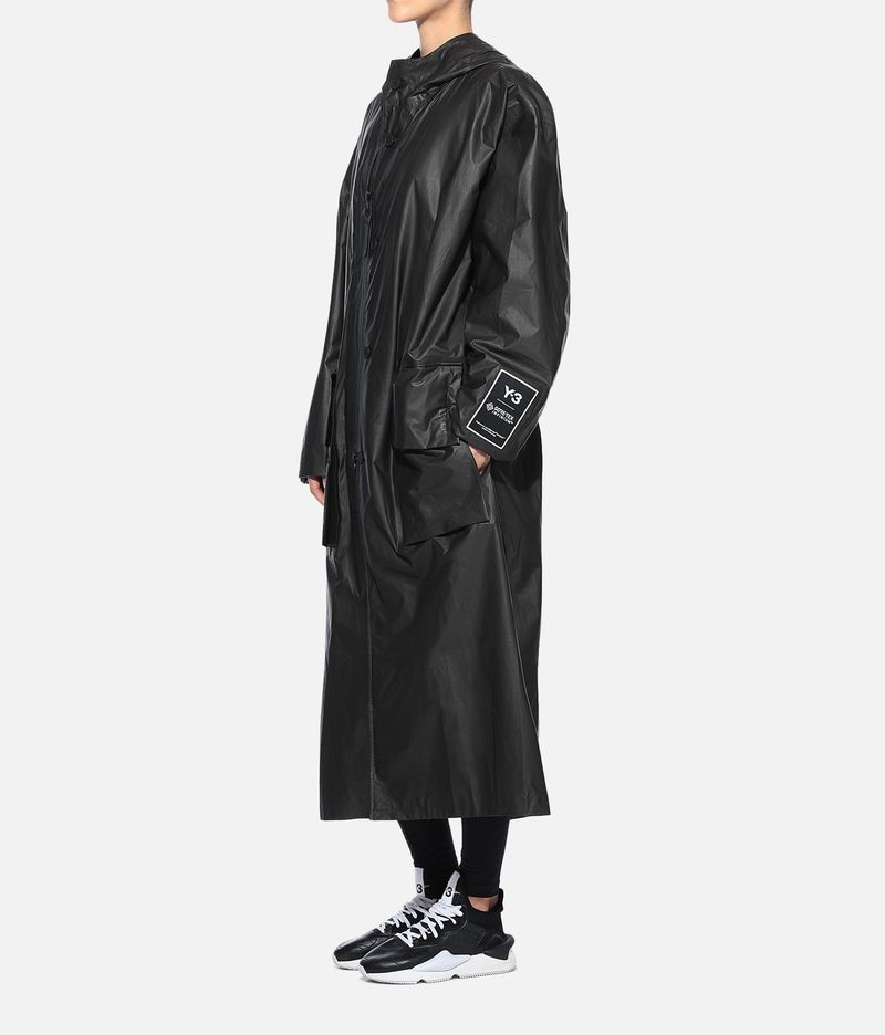 Y-3 Gore Tex Long Coat - Ash | Garmentory