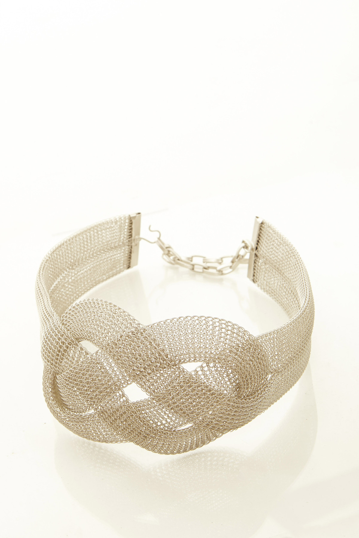 Sarah Cavender Metalworks Mesh Infiniti Knot Belt Sarah Cavender Metalworks Wavy Scallop Layered Mesh Necklace main image 4