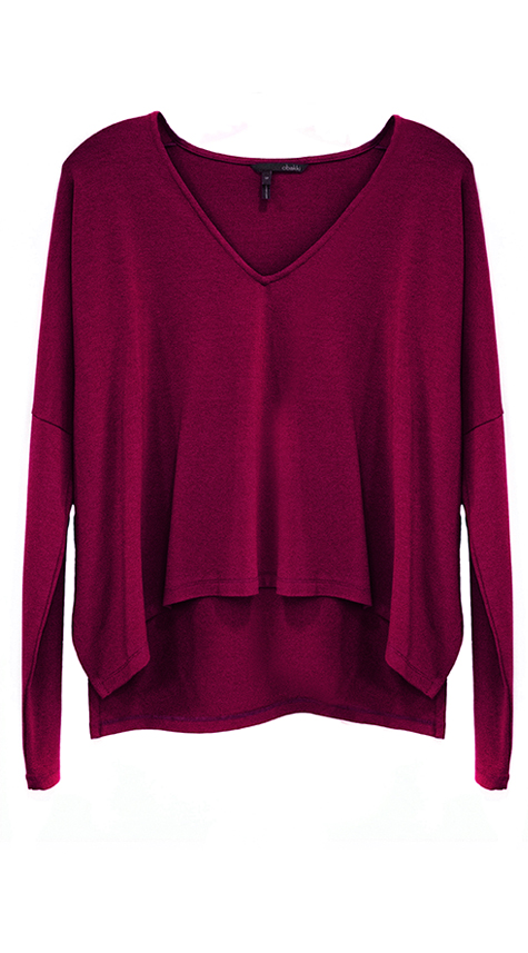Obakki Relaxed Fit V-Neck Pullover Obakki Relaxed Fit V-Neck Pullover