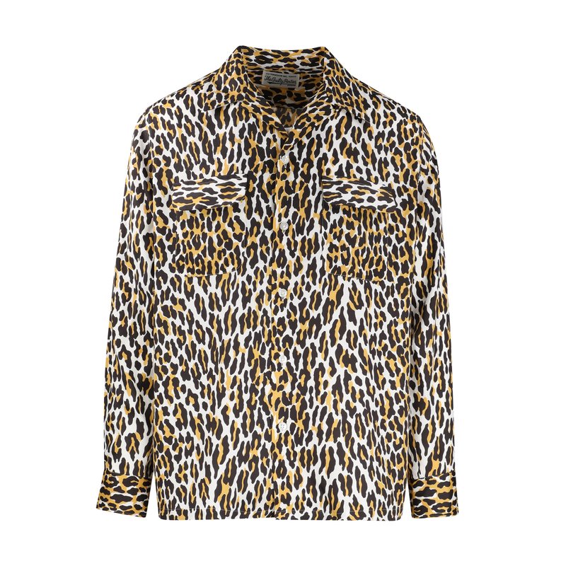 トップス WACKO MARIA / LEOPARD OPEN COLLAR SHIRT Wacko Maria Leopard Open Collar Shirt | Garmentory