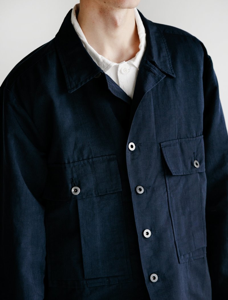 美品 evan kinori bellow pocket jacket サイズM Bellow Pocket Jacket - Wool Flannel – evan kinori