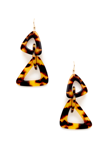 Triangle Chain Earrings Triangle Chain Earrings