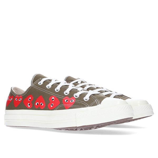 converse x cdg khaki