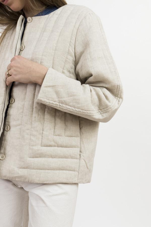 beige spring jacket