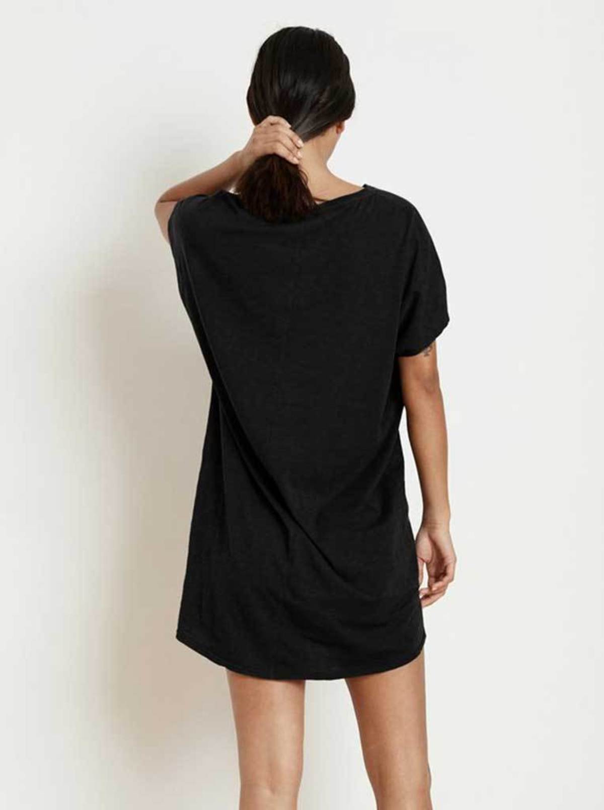 Velvet Annie Oversize T-Shirt Dress - Black | Garmentory