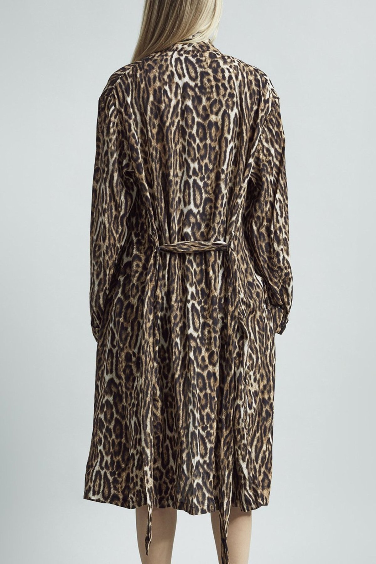 R13 Smoking Robe with Piping - Leopard | Garmentory