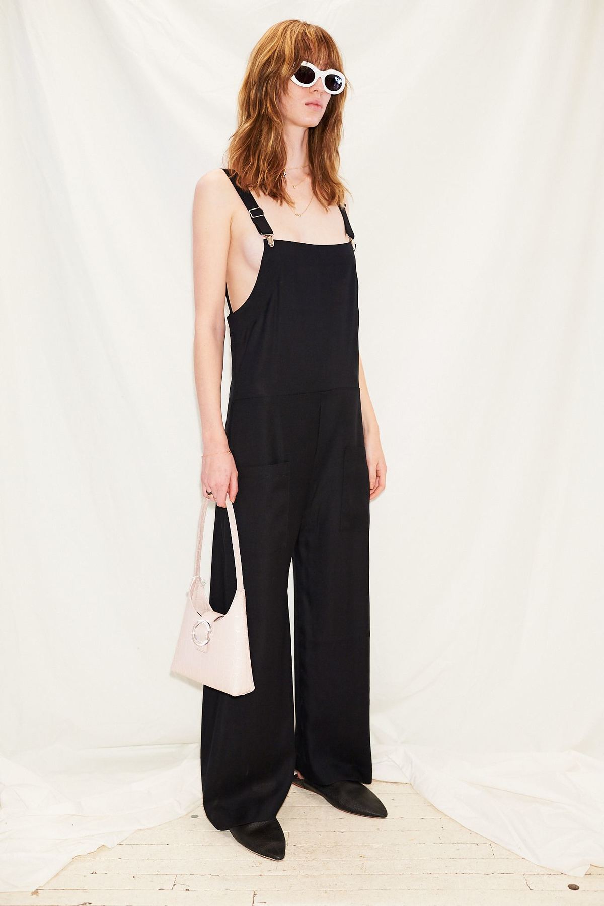Assembly Linen Oversized Overalls - Black | Garmentory