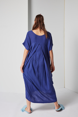 Black Crane Pleated Cocoon Dress Black Crane Pleated Cocoon Dress