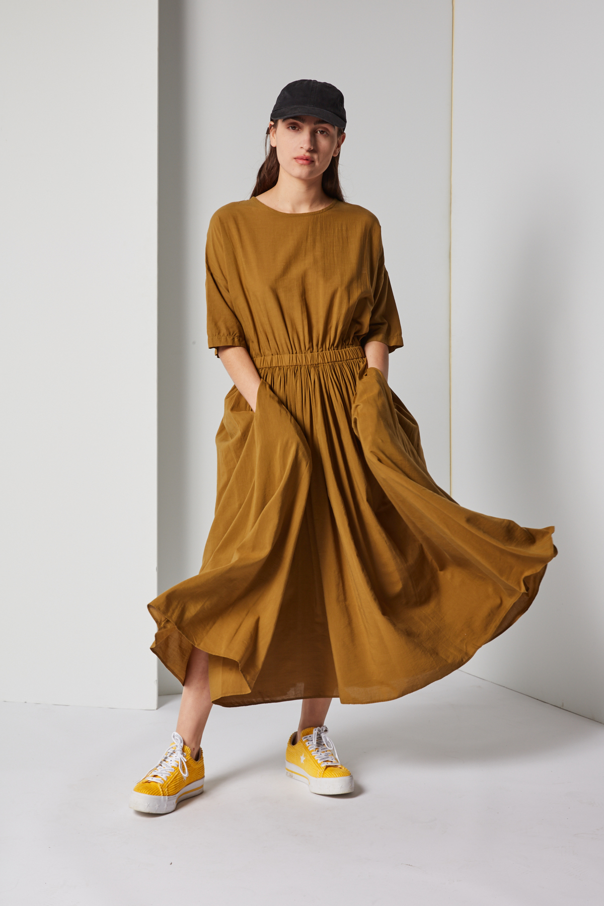 black crane pleated dress Pleated Dress by Black Crane