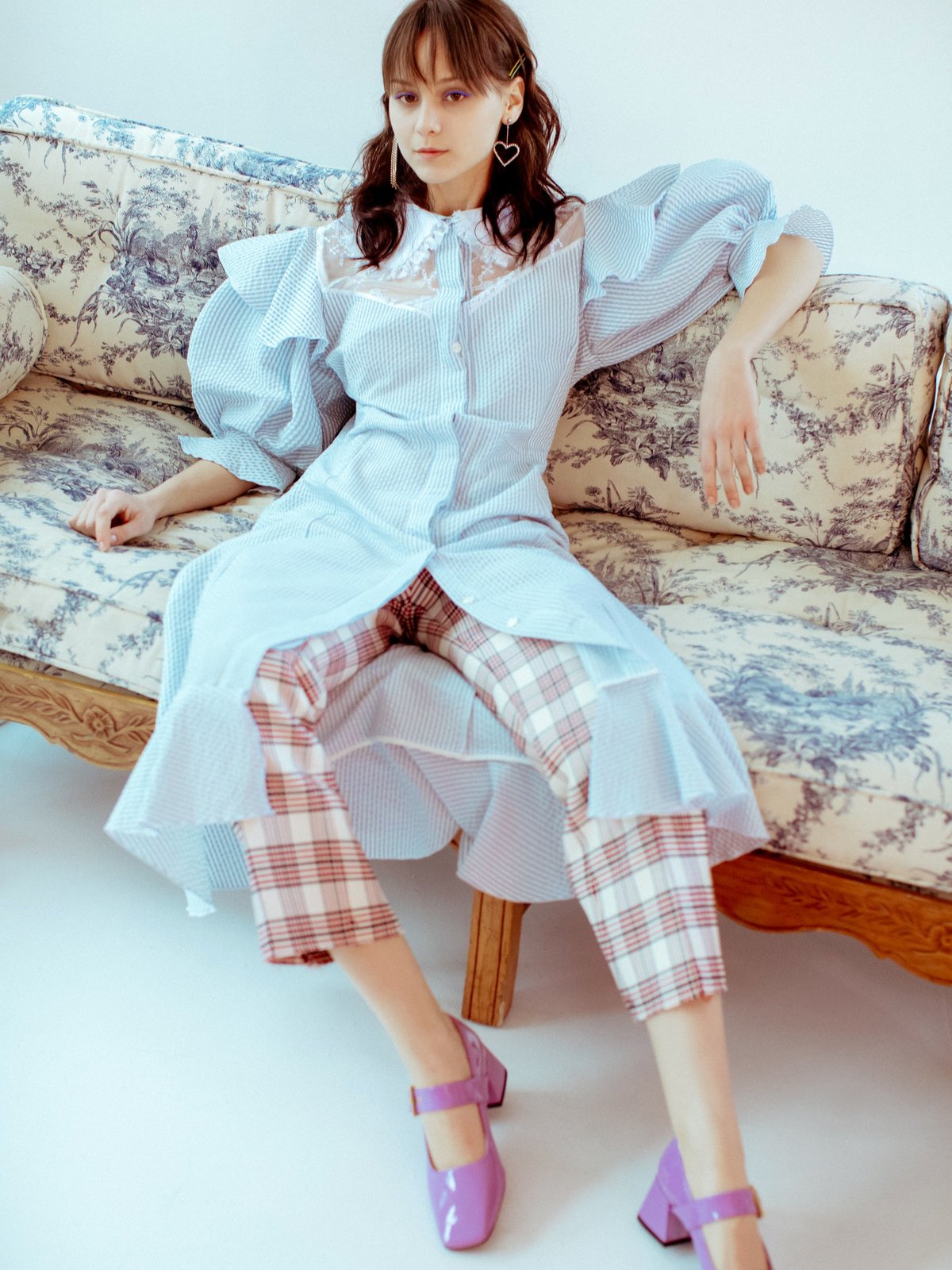 Suzanne Rae Collared Puff Sleeve Dress | Garmentory