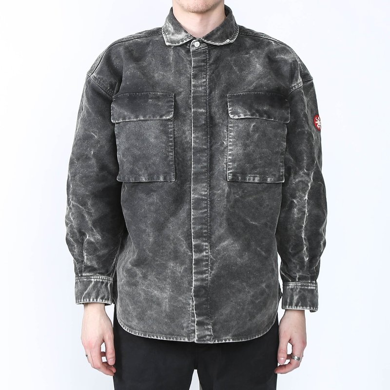 Cav Empt Bleached Big Shirt - Grey | Garmentory 
