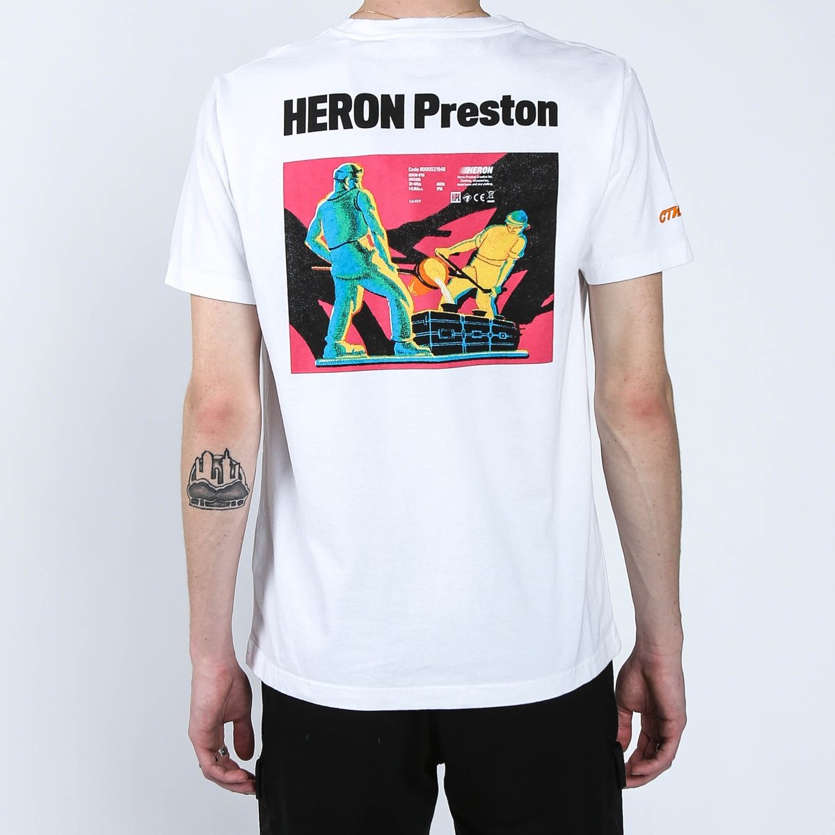 Heron Preston Metal Worker Short Sleeve T-Shirt - White/Multi