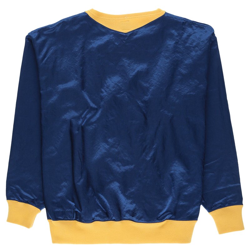 HUMAN MADE SATIN SWEATSHIRT　6174 Human Made Satin Sweatshirt - Navy | Garmentory