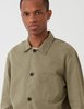 Portuguese Flannel Labura Cotton Workwear Jacket - Olive Green - Thumbnail 4