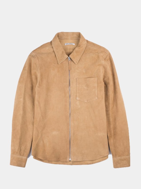 Our Legacy Suede Zip Shirt - Sand | Garmentory